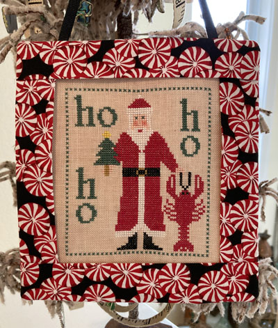 The Holiday Aisle® Casteel Santa and Reindeers Needlepoint